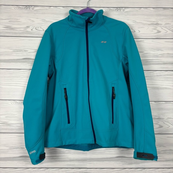 Koppen Jackets & Blazers - KOPPEN Tundra Biome Soft Shell Blue Jacket Size Large
